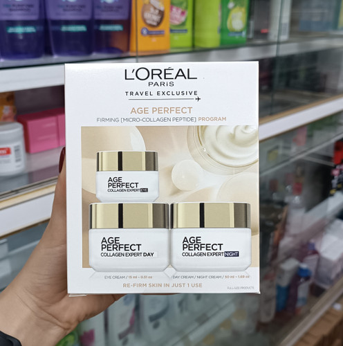 ست مراقبتی لورال Age Perfect Collagen Expert هست که مخصوص پوستهای بالغ و دارای علائم افتادگی و چینوچروک با ضمانت اصالت