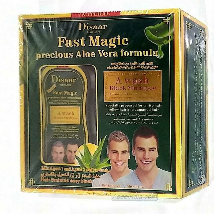 شامپو رنگ مو دیسار Disaar مدل FAST 8 حاوی آلوئه ورا حجم 400 میل