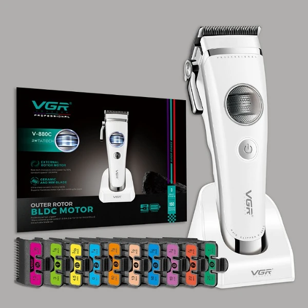 ماشین اصلاح موی سر و صورت شارژی وی جی آر مدل V_880C