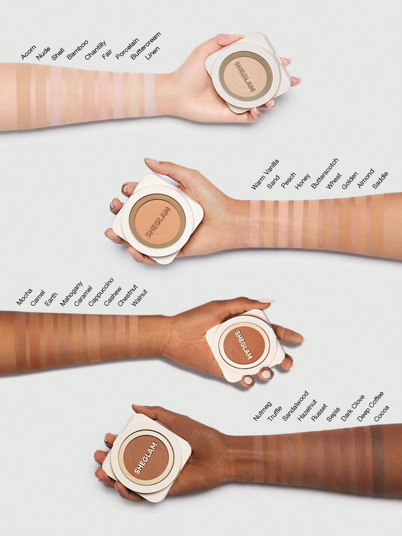 پنکک کرم پودری شیگلم حجم 11 گرم  Powder Foundation