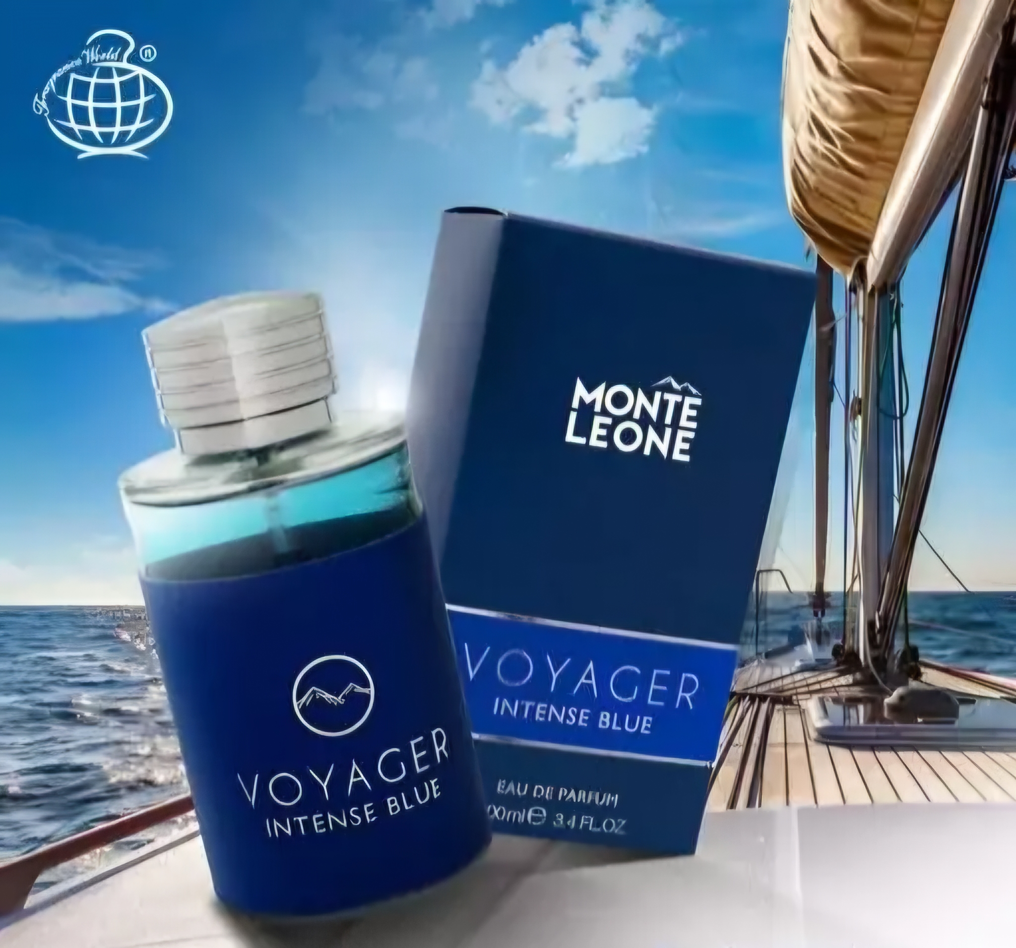 عطر مردانه فراگرنس ورد Monte Leone Voyager Intense Blue حجم ۱۰۰ میل “مونت بلانک اکسپلور الترا بلو” حجم ۱۰۰ میل
