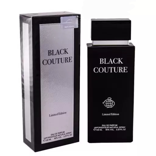عطر ادکلن مردانه فراگرنس ورد بلک کوتور حجم 100 میل رایحه تلخ و گرم