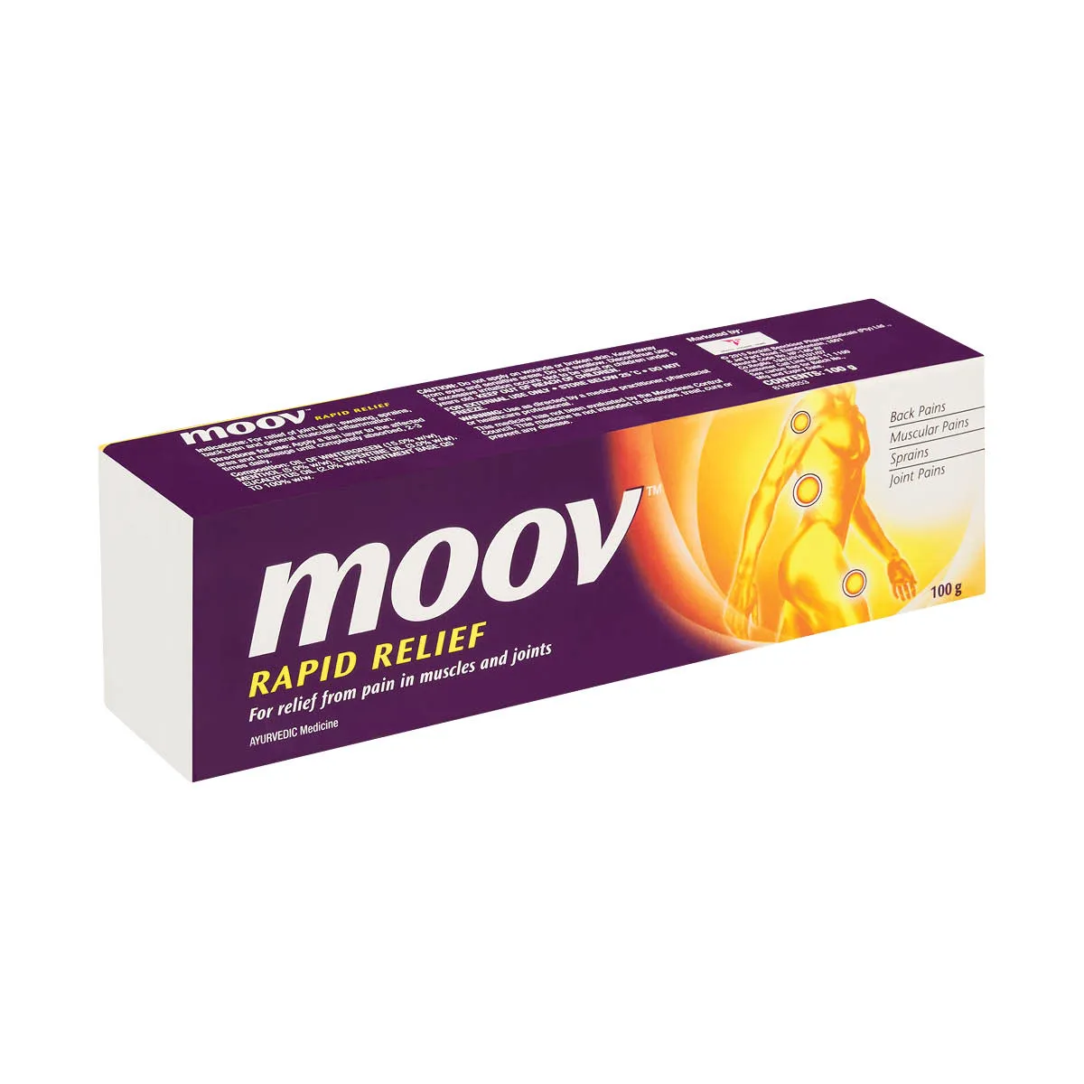 کرم تسکین درد فوری moov وزن 100 گرم