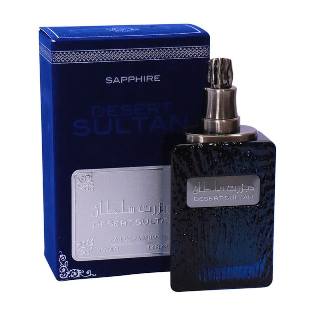 عطر ادکلن عربی دیزرت سلطان سفایر آبی ارض الزعفران حجم ۱۰۰ میل