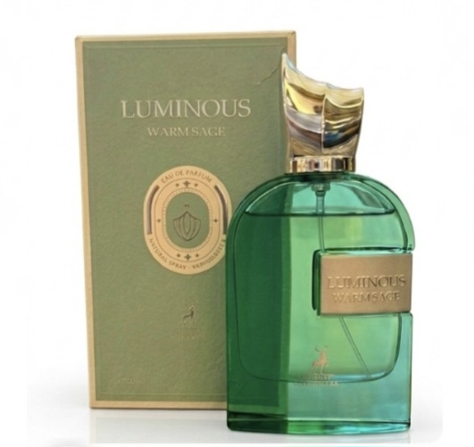 عطر ادکلن الحمبرا لومینوس وارم ساج حجم 100 میل (مشابه مارلی گرینلی)