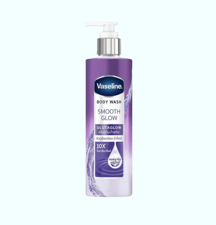 شامپو بدن وازلین Smooth Glow نرمکننده ،روشن کننده و آبرسان عمیق حجم ۴۲۵ میل