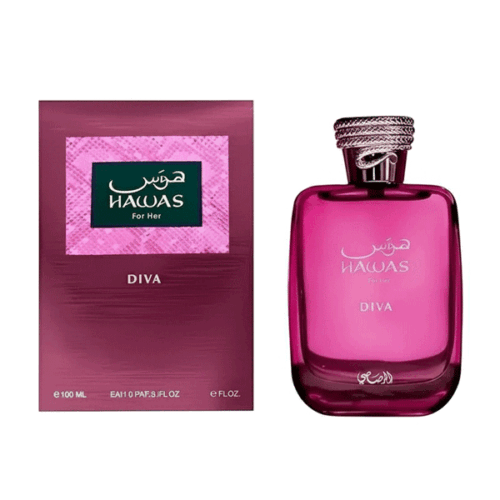 عطر ادکلن زنانه هوس دیوا رصاصی حجم ۱۰۰ میل