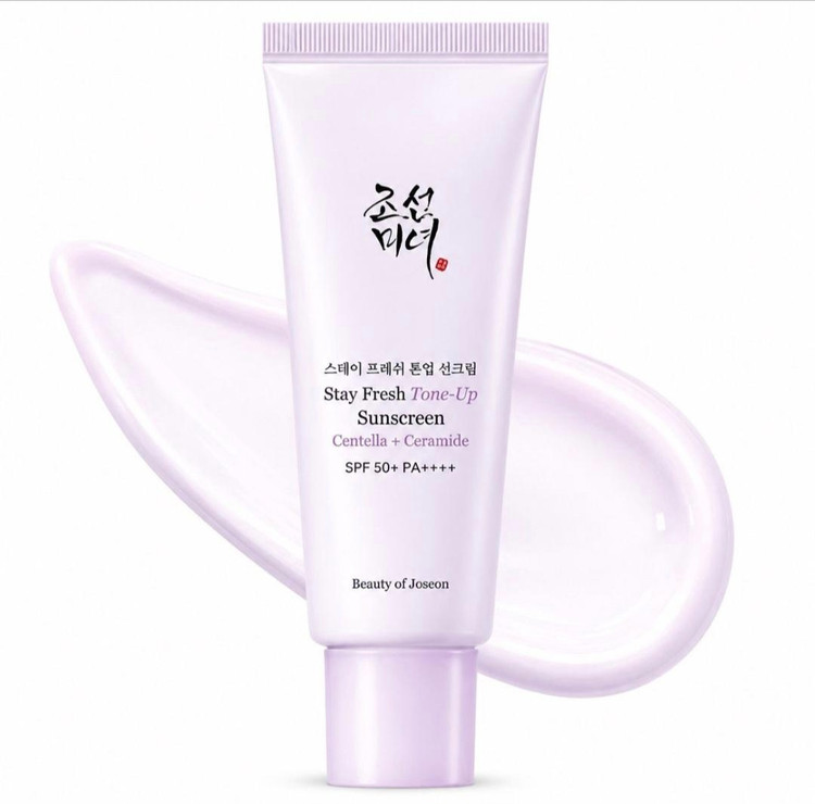 ضدآفتاب تون آپ بیوتی آف جوسان Stay Fresh سنتلا و سراماید SPF50+ PA++++ حجم 50 میل