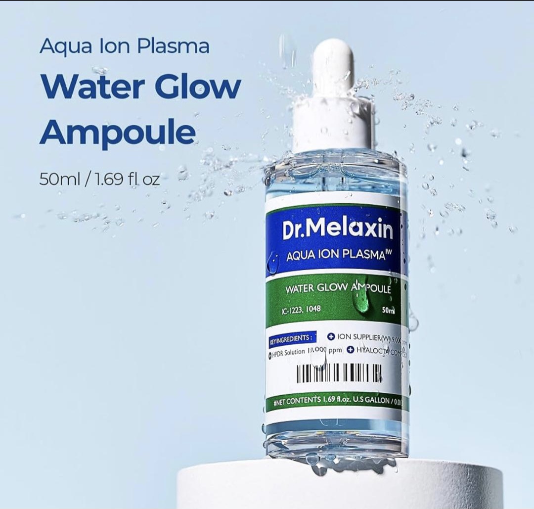 سرم آبرسان واتر گلو دکتر ملکسین Aqua Ion Plasma Water Glow حجم 50 میل