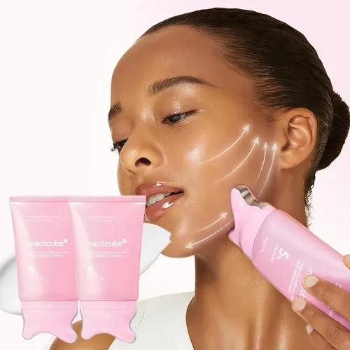 کرم گواشا PDRN کلاژن مدیکیوب | Medicube PDRN Collagen Gua Sha Neck Wrinkle Cream 90g